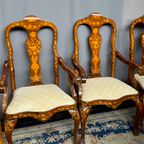 Set Van Twee Fauteuils En Zes Stoelen. thumbnail 7