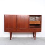 Ew Bach Teak Highboard, Jaren 60 thumbnail 10