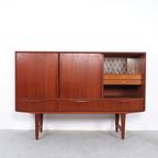 Ew Bach Teak Highboard, Jaren 60 thumbnail 3