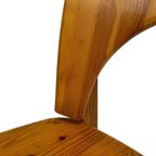 Vintage Set Van Vier Rainer Daumiller Grenen Stoelen Design thumbnail 6