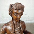 Antiek Houten Beeld Mozart thumbnail 10