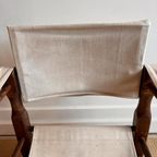 Mid Century Safari Stoel Fauteuil Deens Design Vintage thumbnail 10