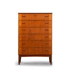 Deens Design Teak Hoge Ladekast, 1960s thumbnail 4