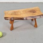Vintage Brutalist Kruk Boomstam Side Table Mid Century 1960 thumbnail 2