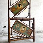 Japanese Bamboo And Cast Iron Wardrobe By Perret Vibert, Circa 1900 thumbnail 15
