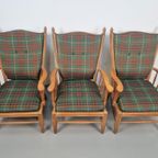 Vintage Scandinavische Beuk Fauteuil Mid Century ‘60 Japandi thumbnail 5