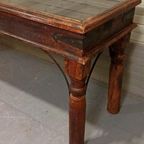 Vintage Grote Xl Oosters Sidetable Console Tafel, 174 Cm thumbnail 11