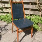 Twee Zeer Fraaie Vintage Eetkamer Stoelen thumbnail 5