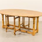 1970’s Scandinavian Modern Pine Gateleg Table thumbnail 2