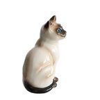 Vintage Porseleinen Siamese Kat Beeldje, Jaren '70 thumbnail 2