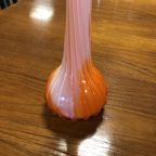 Vaas ‘bloem’ Oranje-wit thumbnail 5
