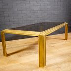 Coffee Table Made Of Brass And Glass From The 60S. thumbnail 6