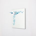 Italian Modern Wall Mirror / Spiegel Met Lamp From Linea Arte 1960s thumbnail 4