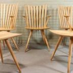 Set Van 5 Deens Design 'mikado' Stoelen, Kvist thumbnail 6