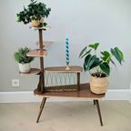 Vintage, Retro Planten Tafeltje/etagère Jaren '50-'60 thumbnail 8