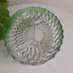 Vintage Ovale 4 Deels Kristalglas Schaal VEBA GLAS thumbnail 3
