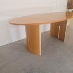 Vintage Massief Houten Ovale Uitschuifbare Eettafel Design thumbnail 10