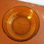 3X Orange Amber Glass Serving Bowls Salad Bowl Odds And Ends thumbnail 2