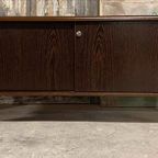 Brutalist Dressoir. Seventies. Palissander. Schuifdeuren. thumbnail 2