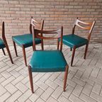 Set 4 Vintage Stoelen Deense Stoelen Jaren 60 thumbnail 8