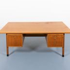 1960’S Scandinavian Modern Oak Desk / Bureau From Atvidabergs thumbnail 6