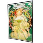 Vintage Schilderij Mucha Ingelijste Poster Art Nouveau thumbnail 6