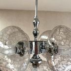 Mooie Vintage Plafondlamp Cluster Van 5 Bollen thumbnail 3