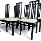 6X Mackintosh Style Dining Chairs thumbnail 7