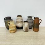 Set Of 6 Scheurich West Germany Vases , 1970S thumbnail 6