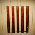 Vintage Houten Wandkapstok Palisander thumbnail 3