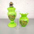 Groene Opaline Olielamp thumbnail 3