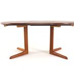 Ronde 2x Verlengbare Massief Teak Deens Eettafel Tafel Vintage thumbnail 13