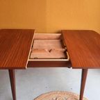 Retro Vintage Teakhouten Eettafel, Diner Table, Tafel thumbnail 9