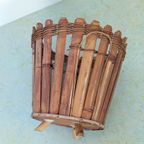 Rotan Bloempottenhouder Of Mand Jaren 50 – Rohe - (mb04) thumbnail 4