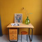 Vintage Bureau In Bauhaus Style, Retro Industriëel, Desk thumbnail 5