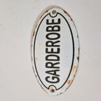 Emaille Bordje Garderobe thumbnail 2