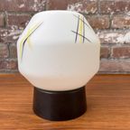 Mid Century Plafonniere, Vintage Melkglazen Plafondlamp thumbnail 2