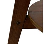 Art Deco Plantentafeltje Bijzettafeltje Eikenhouten thumbnail 3