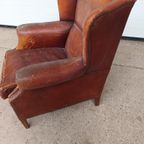 Vintage Schaapsleren Fauteuil Met Karakter thumbnail 7