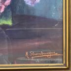 M.Steenbruggen. Stilleven "Hortensia'S". Pastel. thumbnail 2