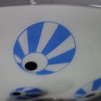 1960S Ceiling Lamp In White And Blue “Eyes” By Napako thumbnail 6