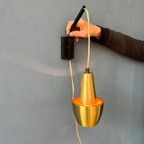 Oranje Lichte Deense Mid Century Space Age 'Rod' Wandlamp thumbnail 2