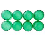 Set Smaragd Groene Glazen Arcoroc Schaaltjes 1960’s thumbnail 7