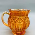 Franse Carnaval Iriserend Glas Waterkan En Glas Oranje thumbnail 2