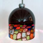 Vintage Murano Hanglamp Leucos Massari Italiaans Design thumbnail 3