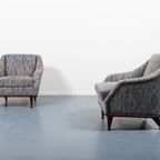 Italian Modern Pair Of Architectural Lounge Chairs / Fauteuil From 1970’S thumbnail 3