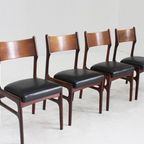 Set Of 4 Vintage Danish Teak Dining Chairs thumbnail 7