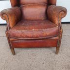 Vintage Schaapsleren Fauteuil Met Karakter thumbnail 6