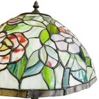 Vintage Mid-century Xl Tiffany Tafellamp Jaren 60 Bloemen thumbnail 9