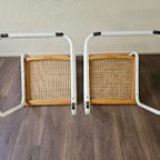 2 Cesca Beuken Stoelen Met Wit Buisframe Marcel Breuer thumbnail 15